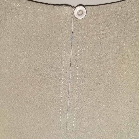 AZARA PARIS Flowy sleeves Top Tan size 40 (L/12) - Picture 9 of 11